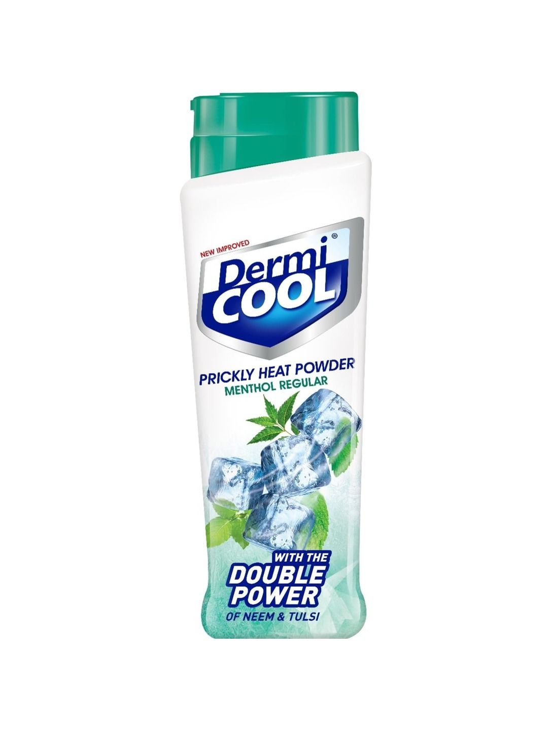 DermiCOOL Menthol Regular Prickly Heat Powder with Neem & Tulsi – 400 g