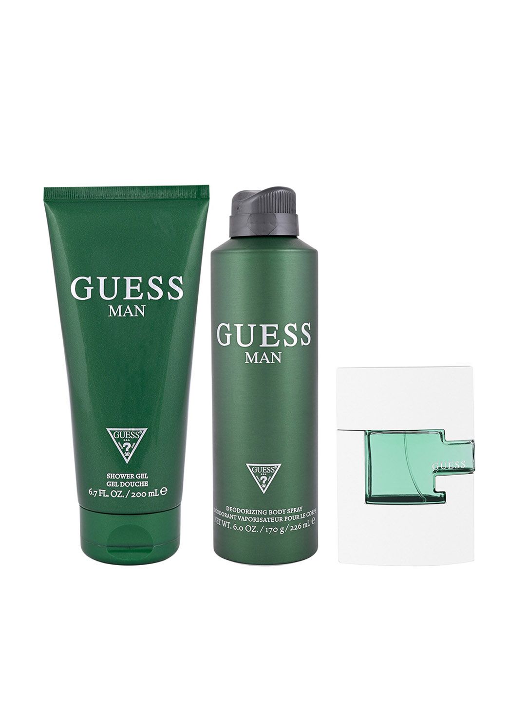 GUESS Man Gift Set EDT 75 ml Shower Gel 200 ml & Deodorizing Body Spray-170g (200 ml)