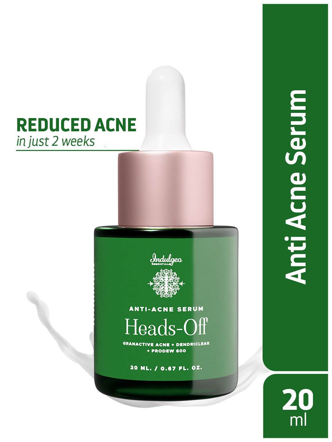 Indulgeo Essentials Heads Off Anti-Acne Serum For Acne Prone & Oily Skin - 20ml