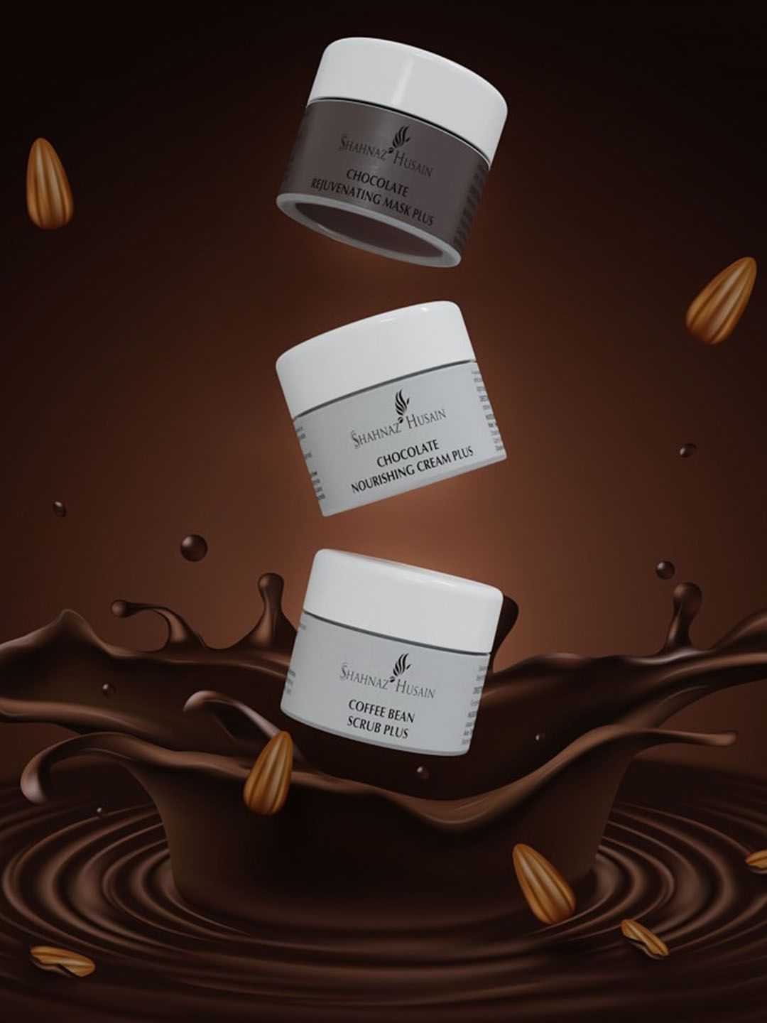 Shahnaz Husain Chocolate Nourishing Cream Mask & Coffee Bean Scrub-30gm