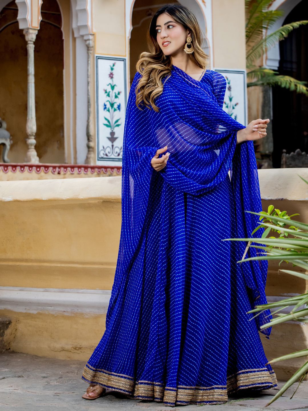 Bandhani Gotta Patti Printed Lehenga Choli With Dupatta 3