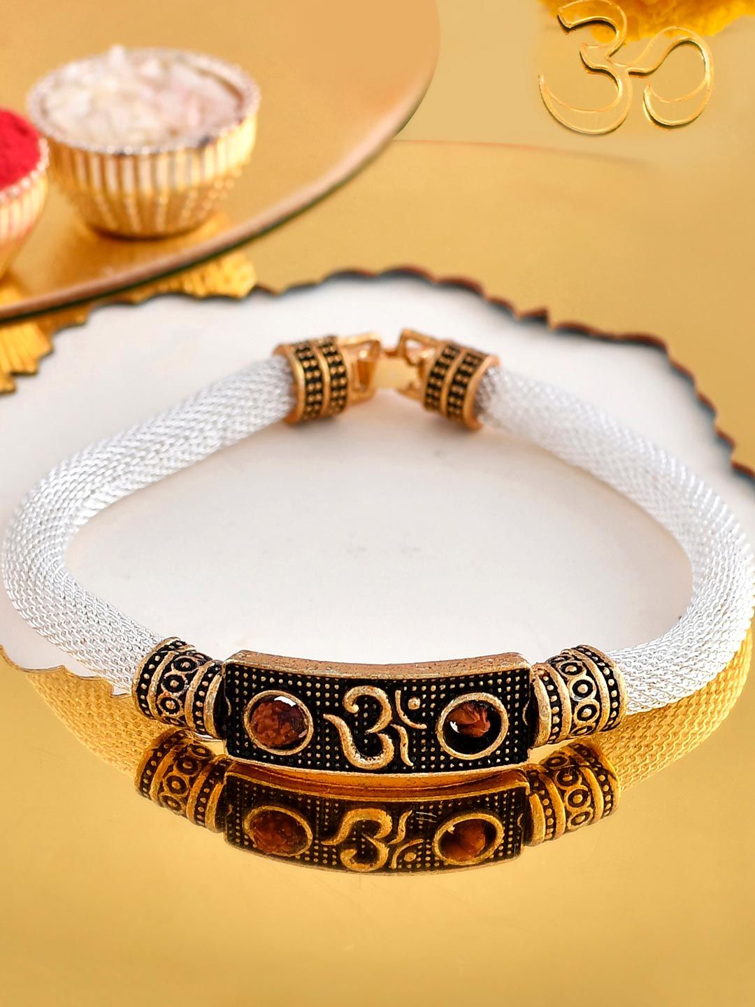 Tribal Motif Bracelet Style Rakhi For Brother