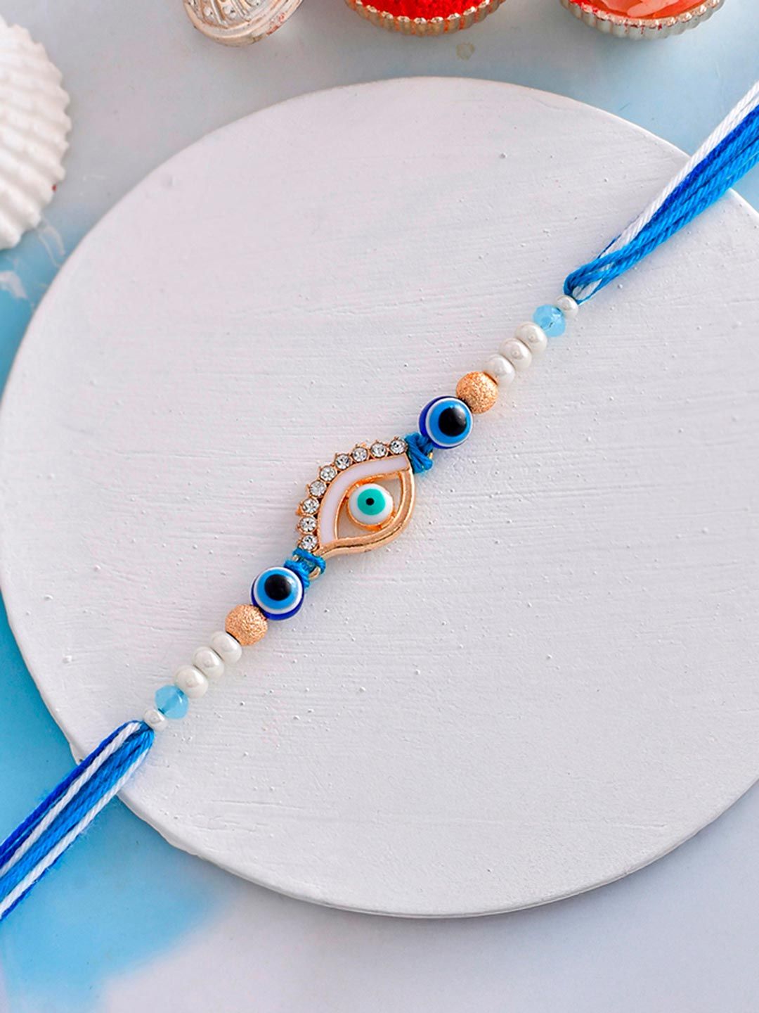 Evil Eye Men's Thread Rakhi For Brother