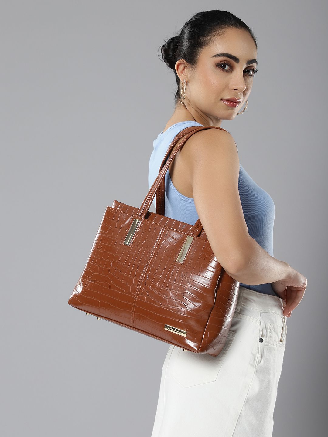 Buy Mast & Harbour Textured Structured Handheld Bag -  - Accessories for Women