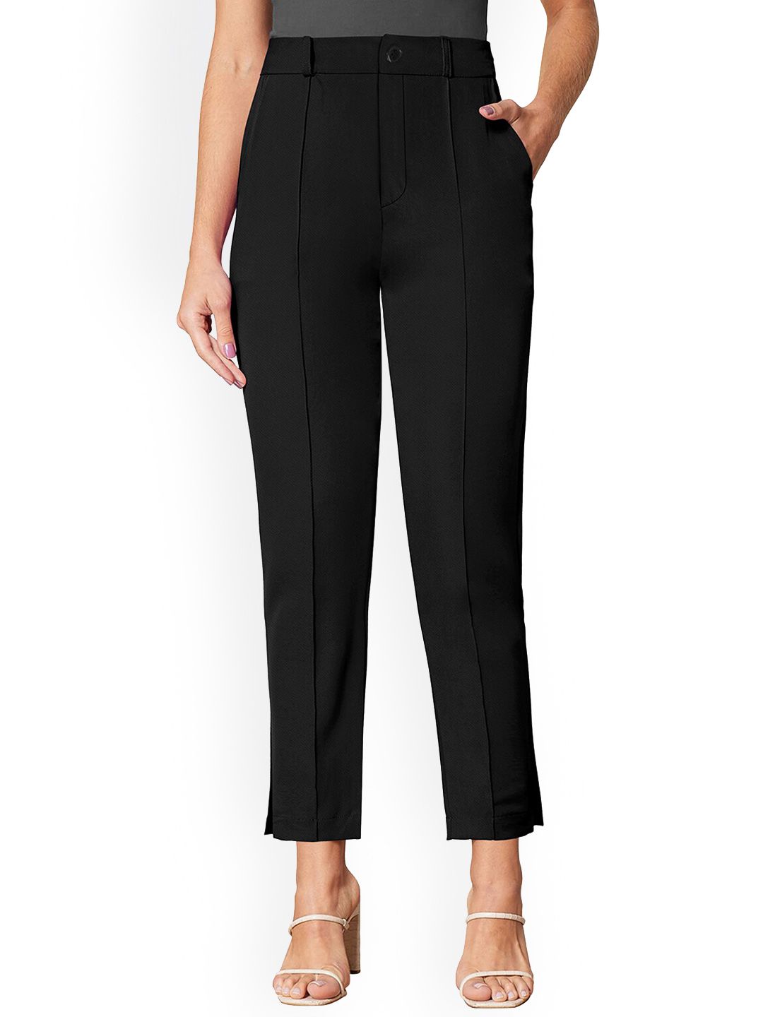 ODETTE Women Mid-Rise Trousers