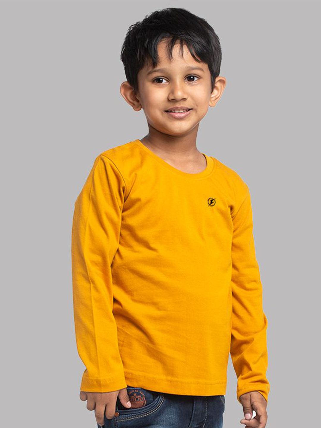 Friskers Boys Long Sleeves Round Neck Cotton T-shirt