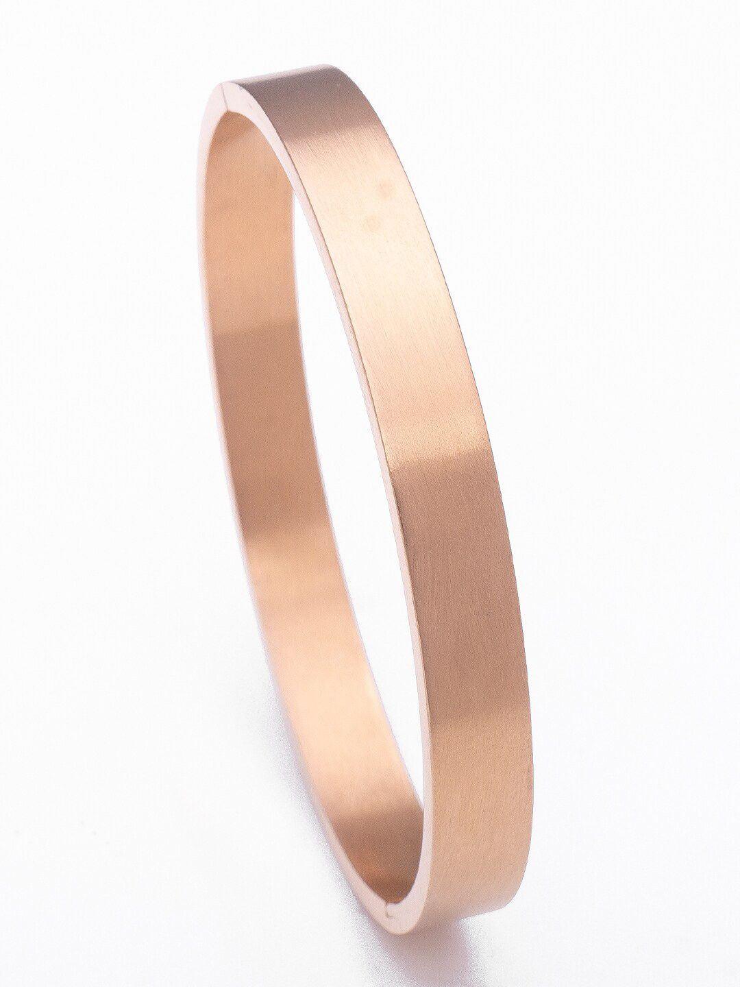SWASHAA Men Rose Gold-Plated Kada Bracelet