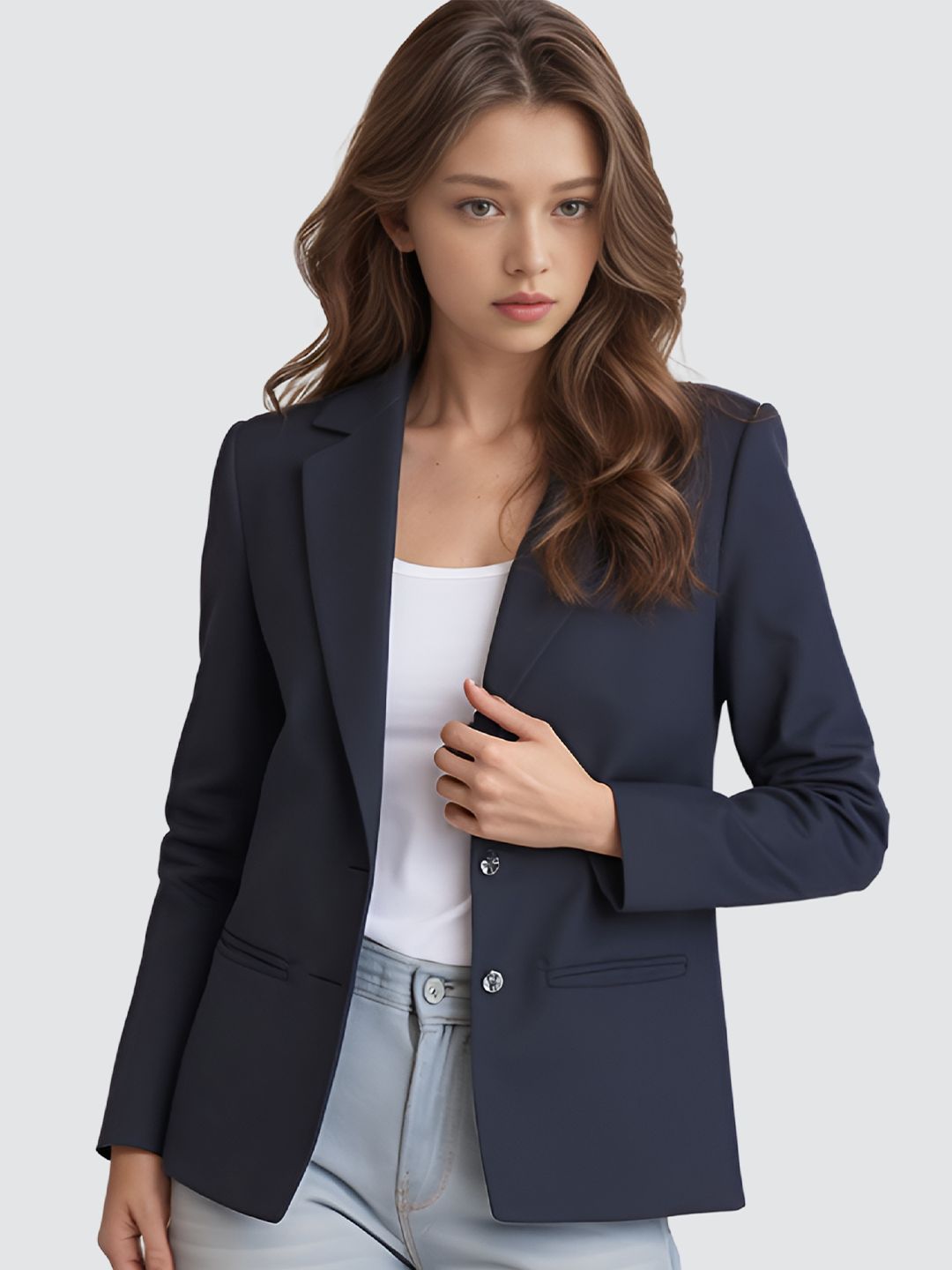 BAESD Single-Breasted Casual Blazer