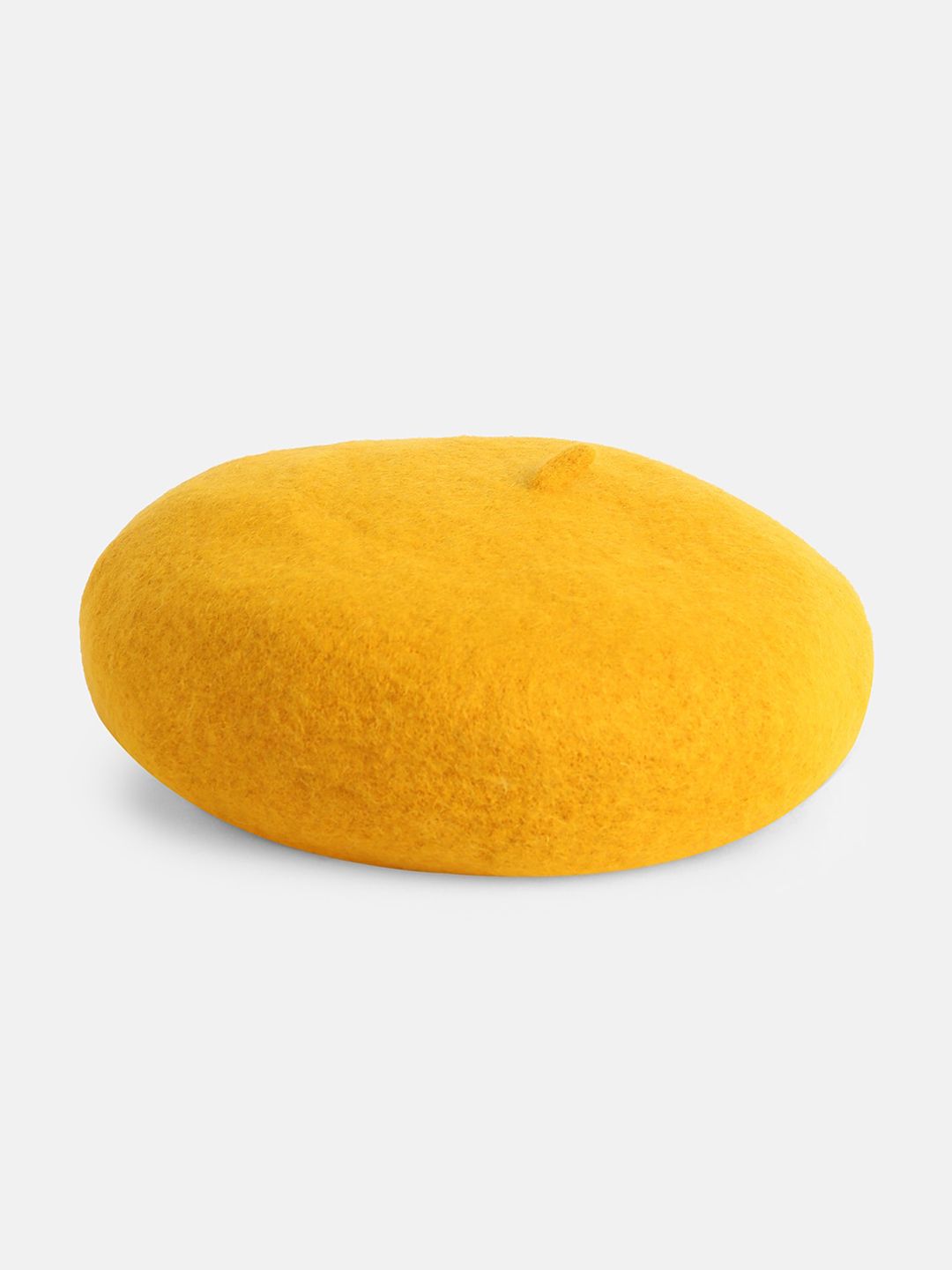 HAUTE SAUCE  Women Yellow Solid Beret Hat