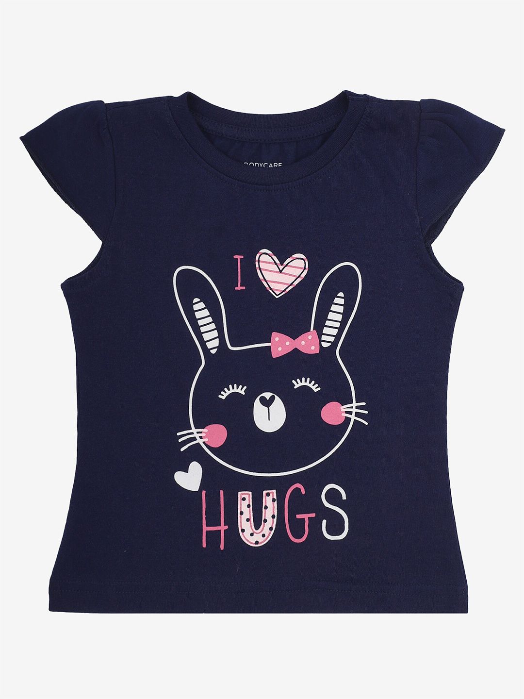 Bodycare Girls Graphic Printed Extended Sleeves Cotton T-shirt