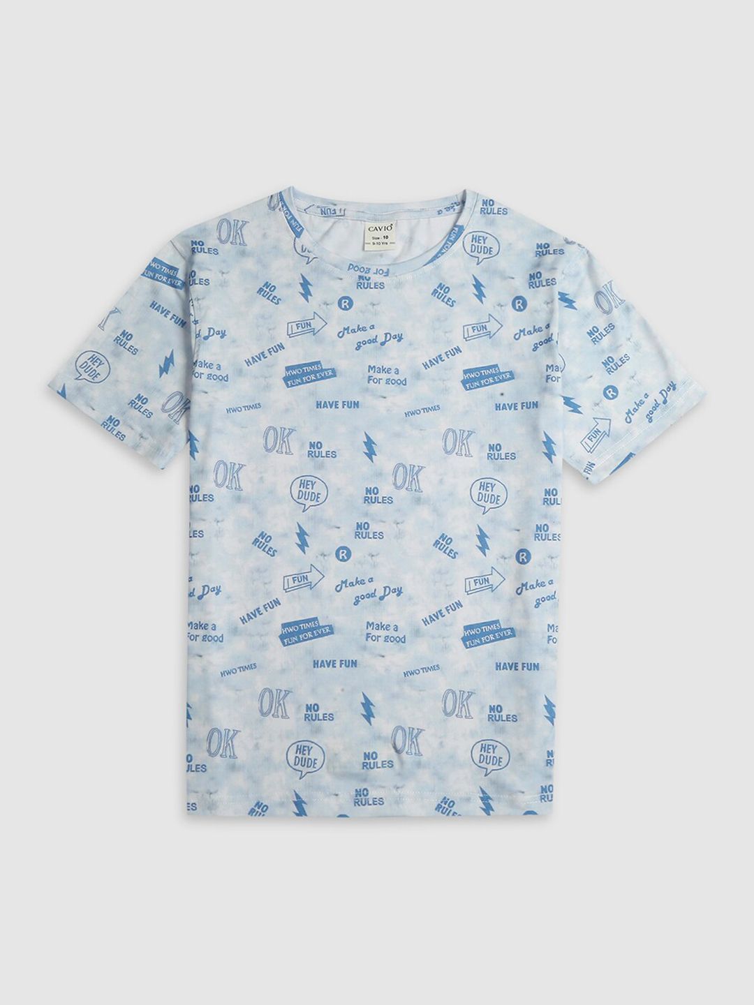 CAVIO Boys Conversational Printed Cotton  T-shirt