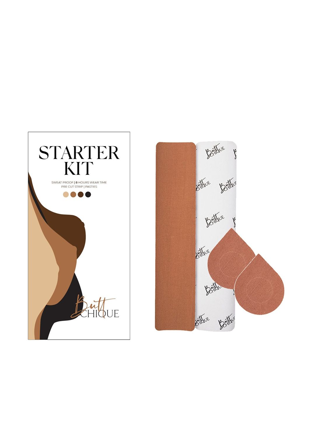 Butt-Chique Set of 2 Sweat Proof Stick-On Lingerie accessories
