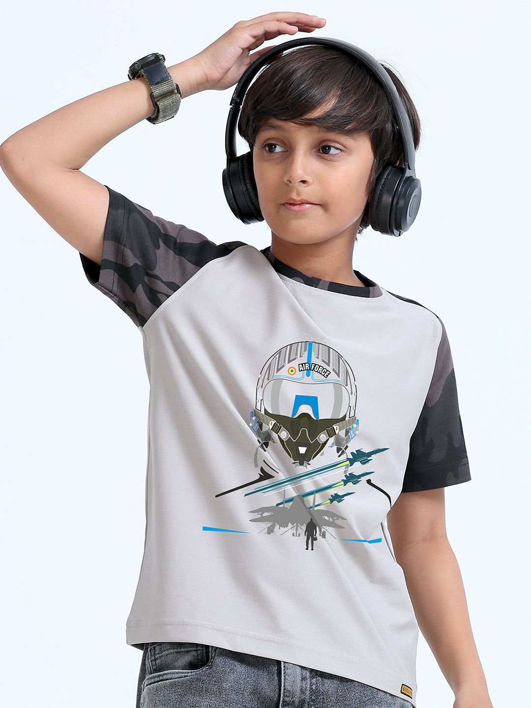 STELLERS Boys Round Neck Humour & Comic Printed T-shirt