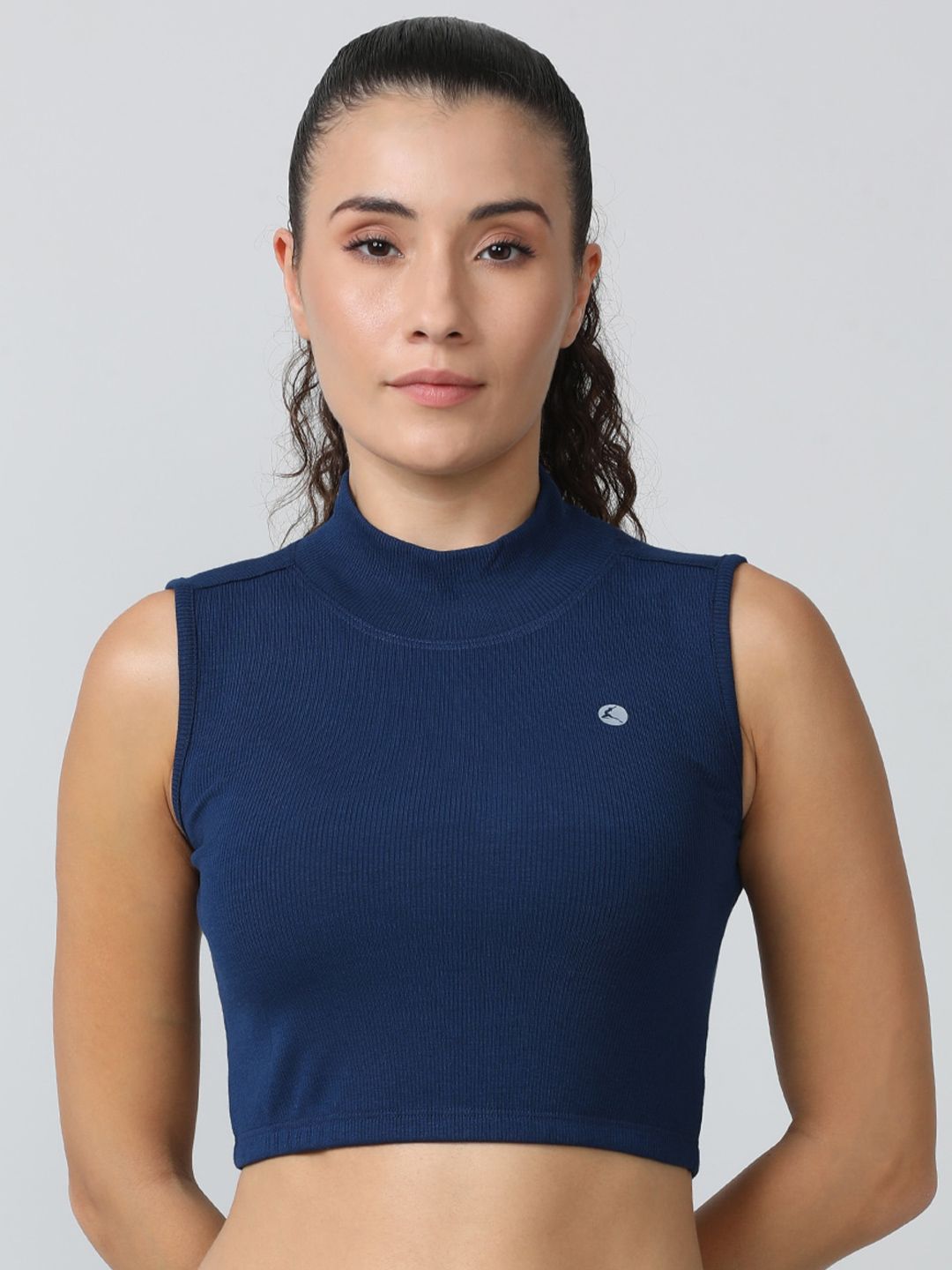 Lovable Sport High Neck Fitted Crop Top