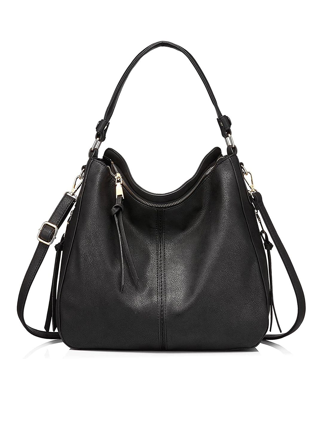 Buy Lychee Bags Solid Laptop Compartment Large Half Moon Hobo Bag -  - Accessories for Women