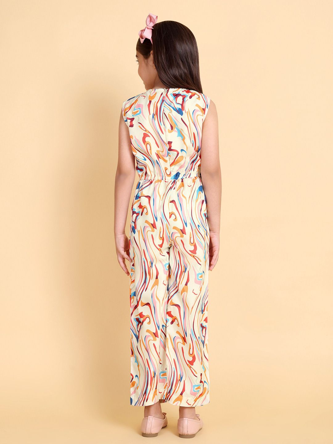 Girls Abstract Printed Basic Jumpsuit 6