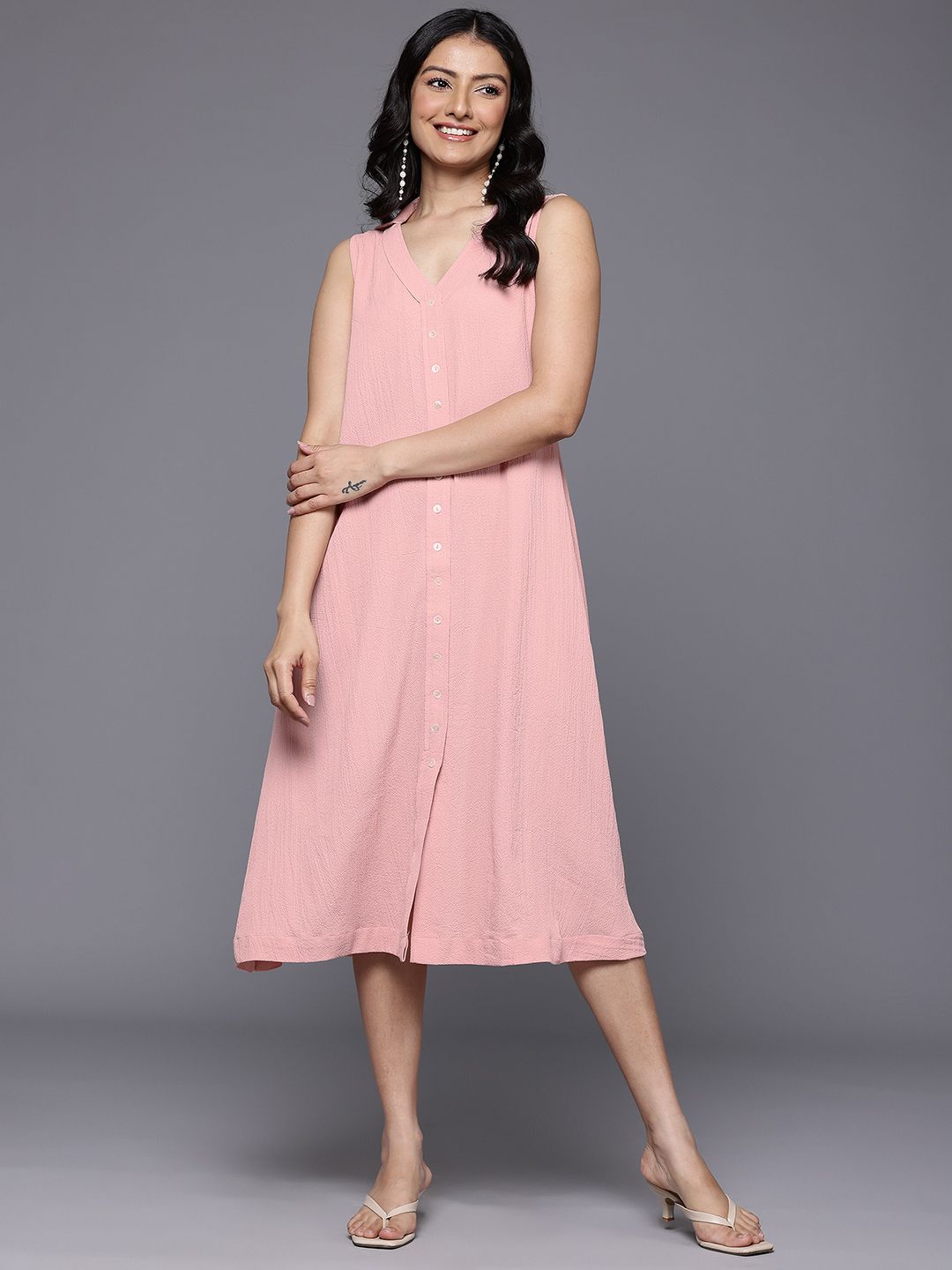 Varanga Liva A-Line Midi Dress