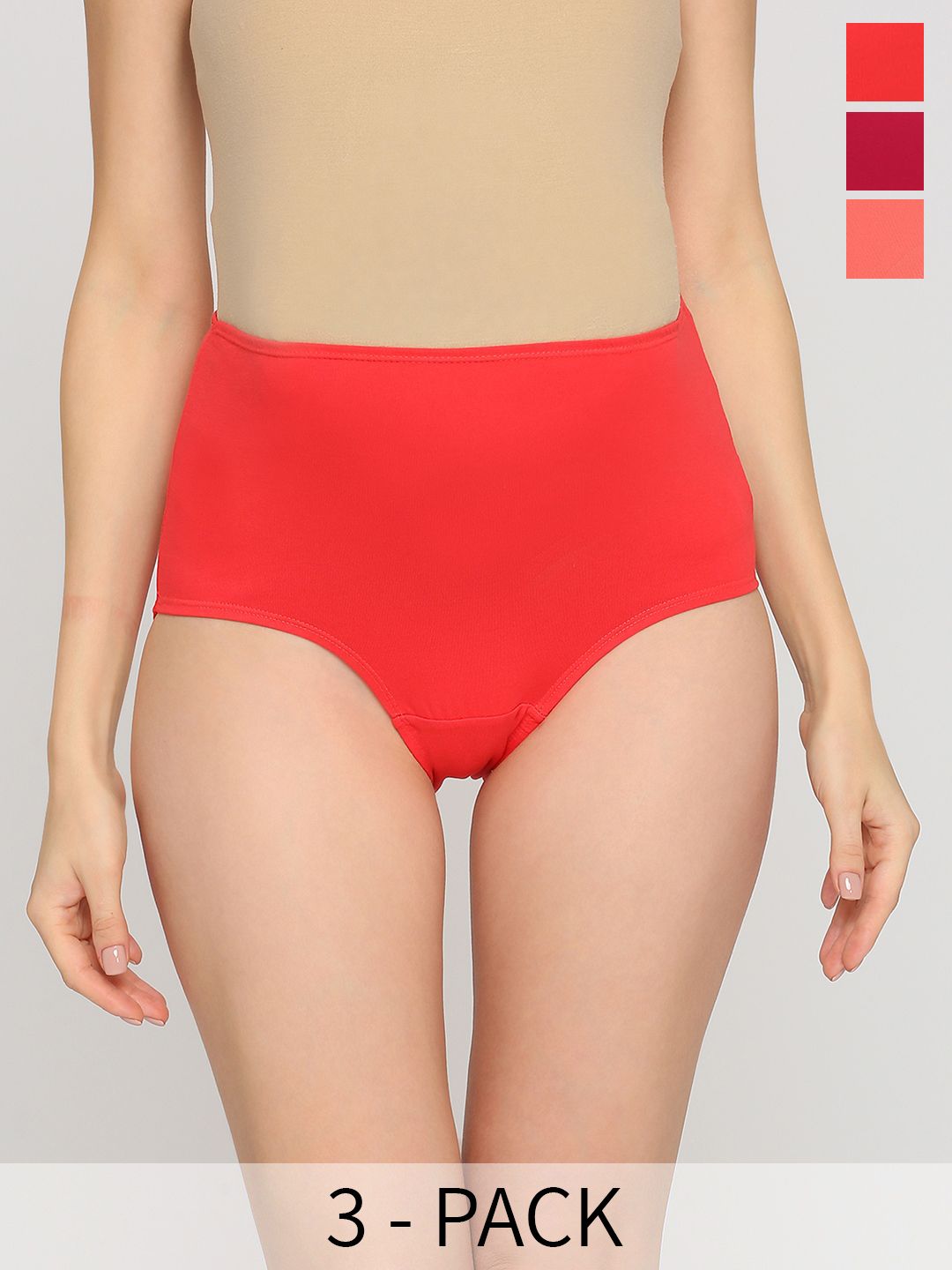Buy Evamomies Pack Of 3 High Rise Anti Bacterial Cotton Maternity Briefs -  - Apparel for Women