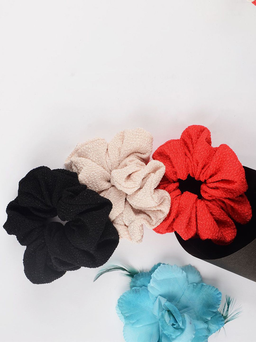 Radhu & Kabby Women Set of 3 Scrunchie Ponytail Holders