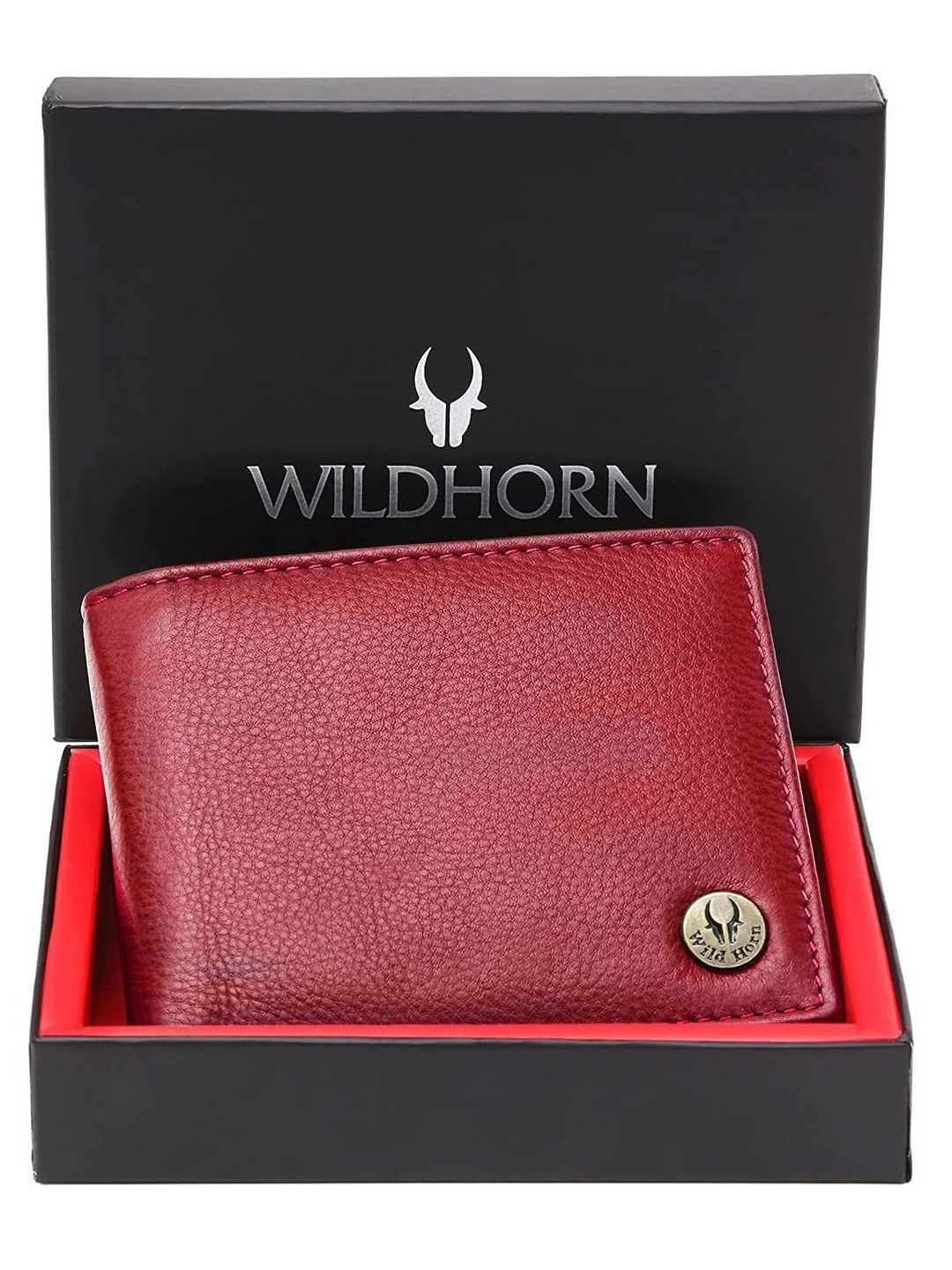 WildHorn Men Leather Two Fold Wallet