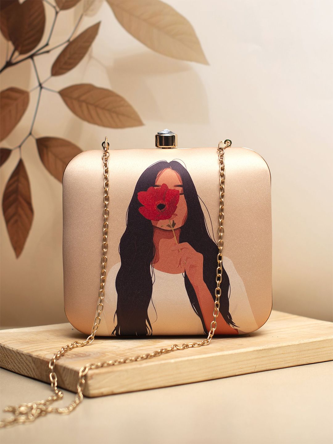 ARTKLIM Flower Girl Printed Box Clutch