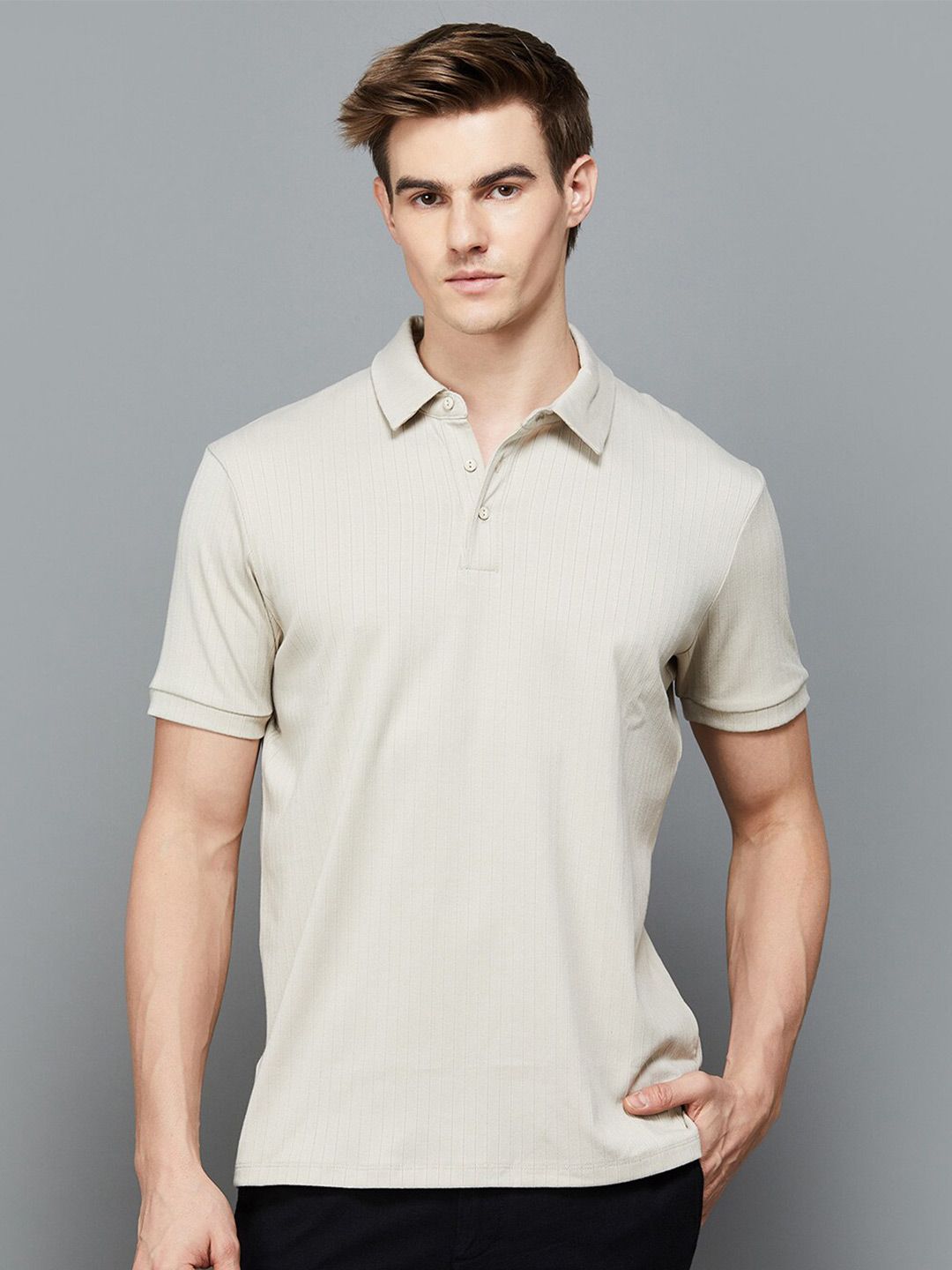 Bossini Men Polo Collar Slim Fit T-shirt