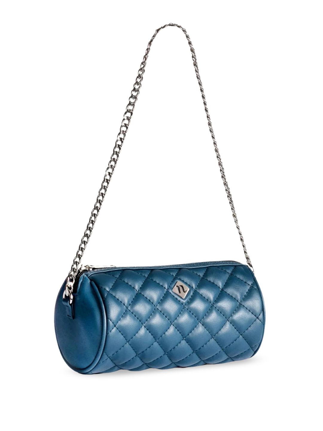 Nestasia  Women Quilted Mini Barrel Shoulder Bag