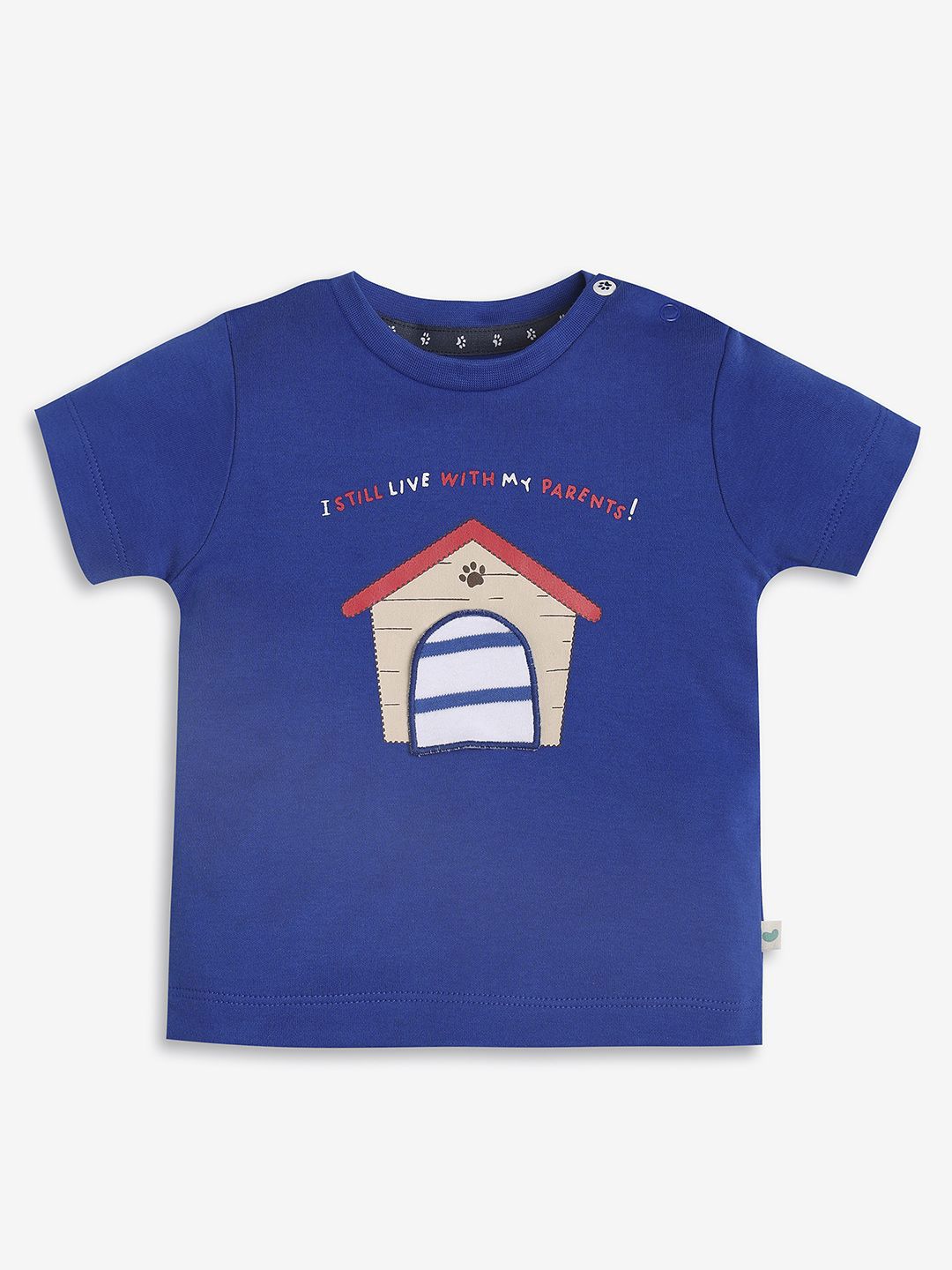 Ed-a-Mamma Baby Boys Graphic Printed Round Neck T-shirt