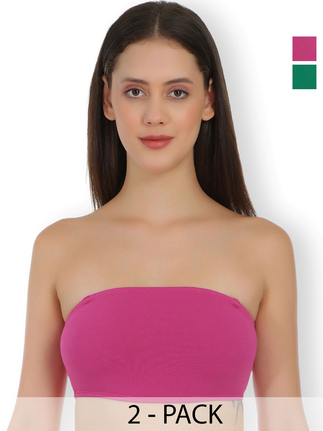 Buy SELFCARE Pack Of 2 Full Coverage Bandeau Bras With All Day Comfort -  - Apparel for Women