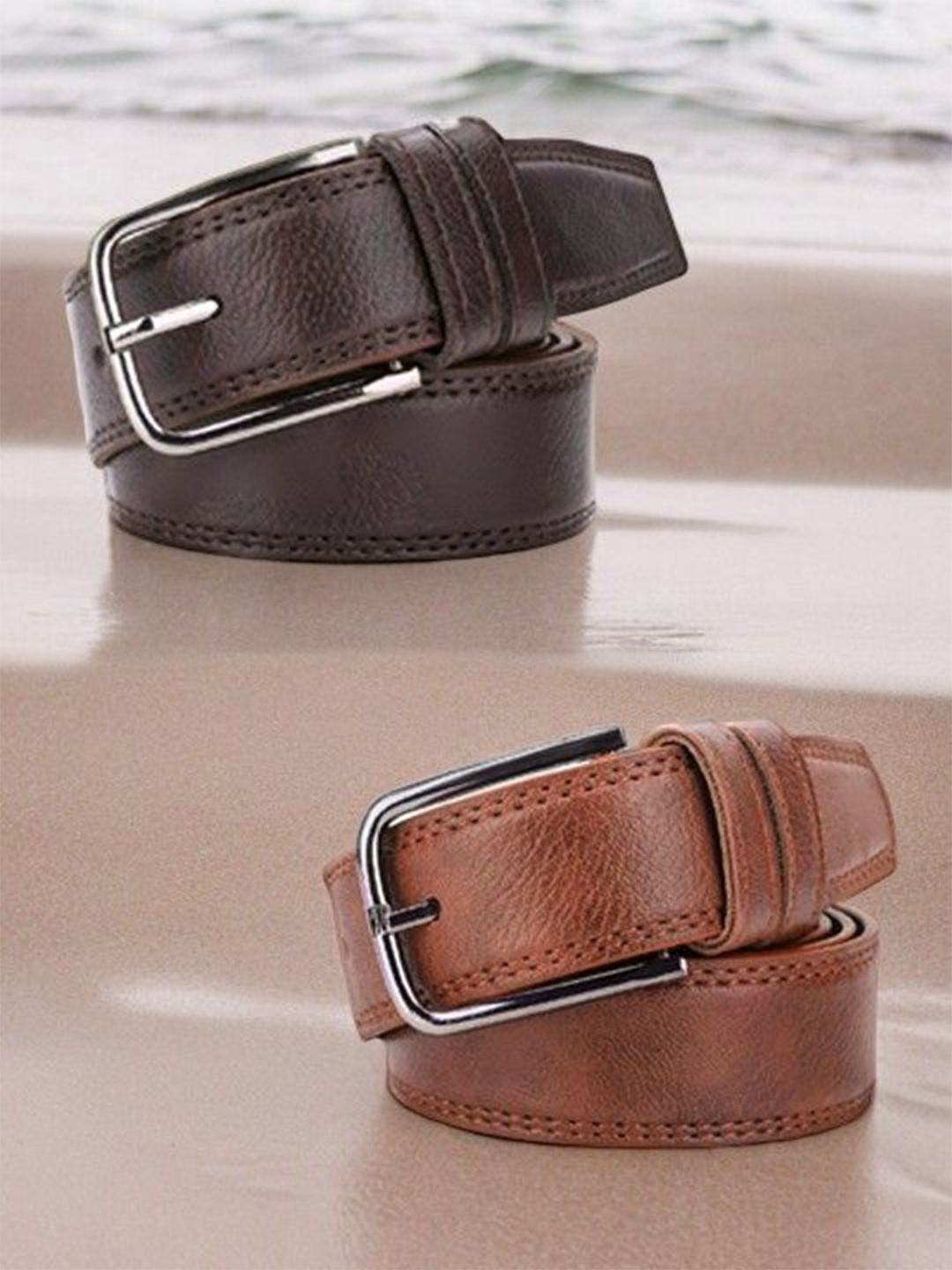 The Roadster Lifestyle Co Men Set Of 2 Belts