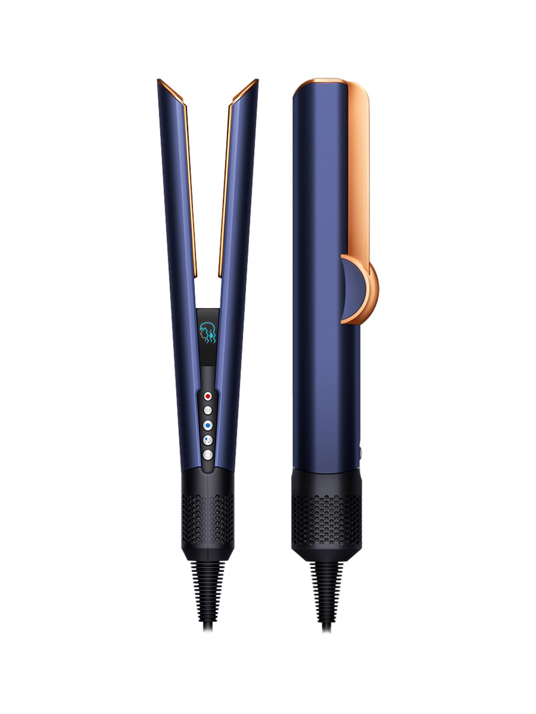 dyson Airstrait Hair Straightener To Retain Natural Volume - Prussian Blue/ Rich Copper