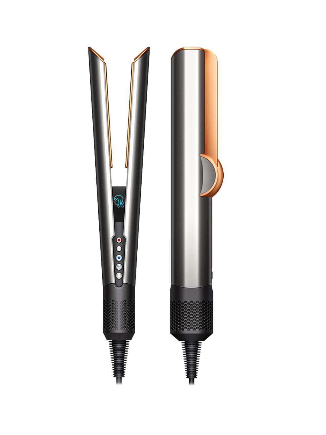 dyson Airstrait Hair Straightener To Retain Natural Volume - Bright Nickle / Bright Copper