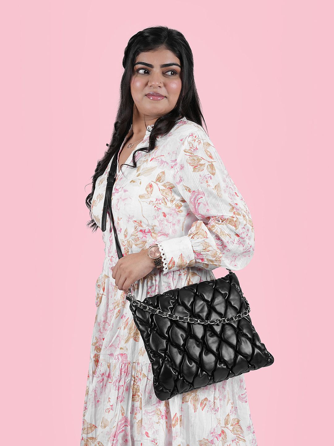 Buy Metro Quilted Mini Structured Handheld Bag -  - Accessories for Women