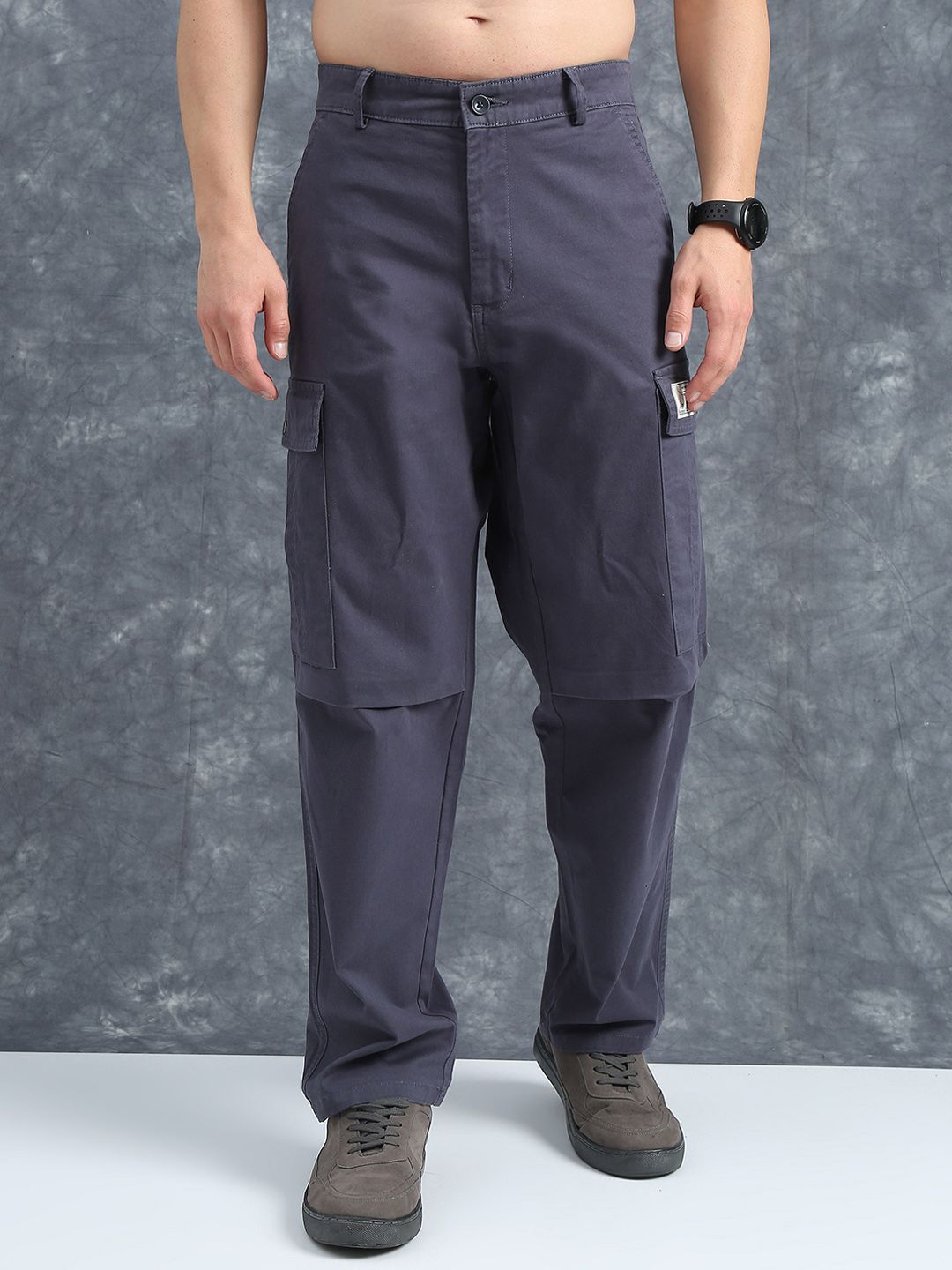 The Roadster Lifestyle Co Cotton Relaxed-Fit Cargos