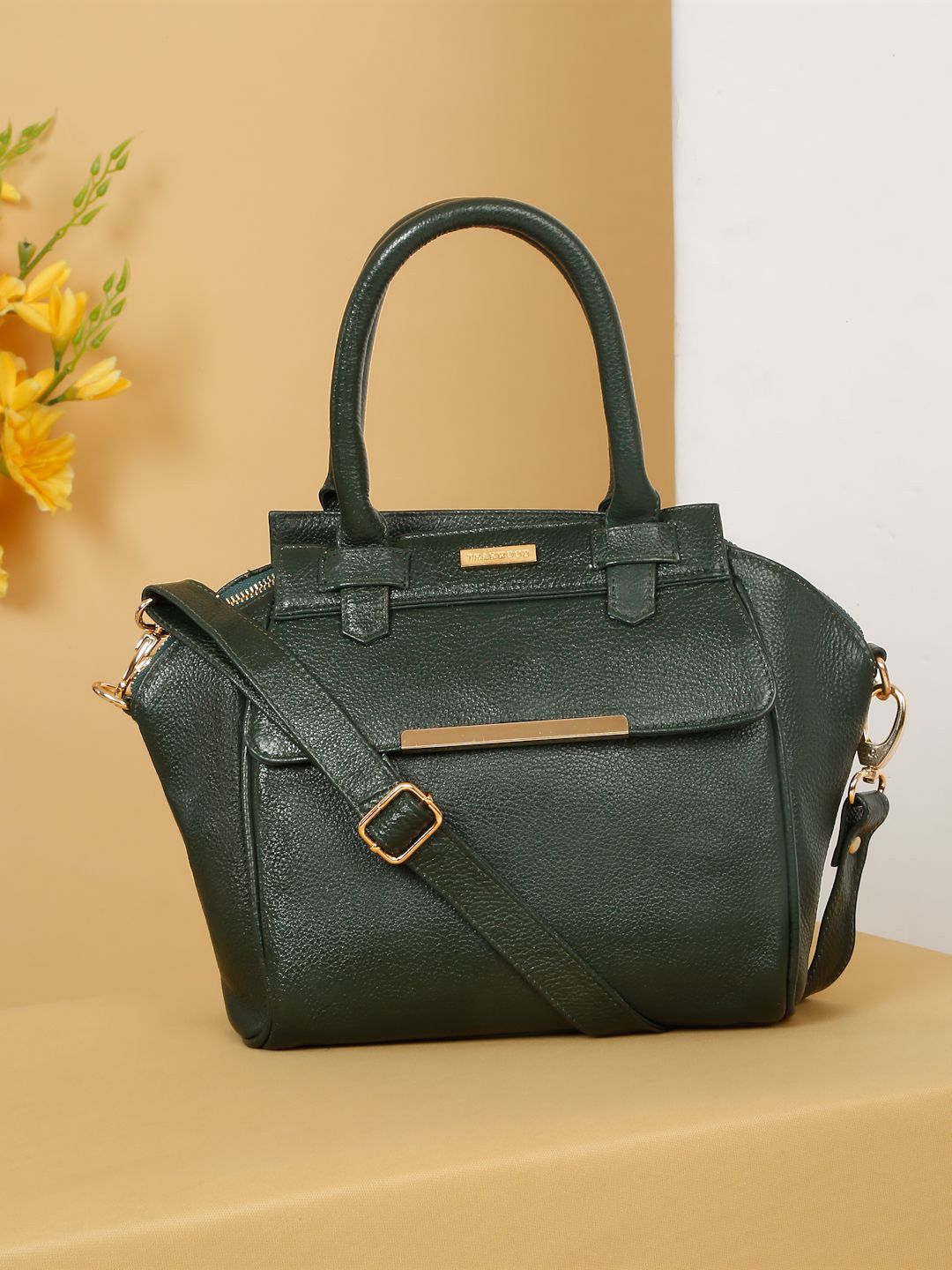Buy Teakwood Leathers Women Leather Structured Handheld Bag -  - Accessories for Women
