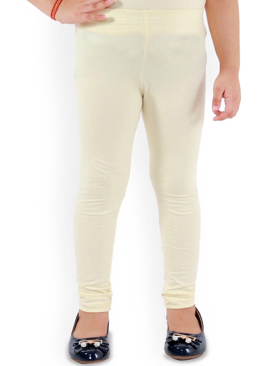 Kids Cave Girls Cotton Churidar-Length Leggings