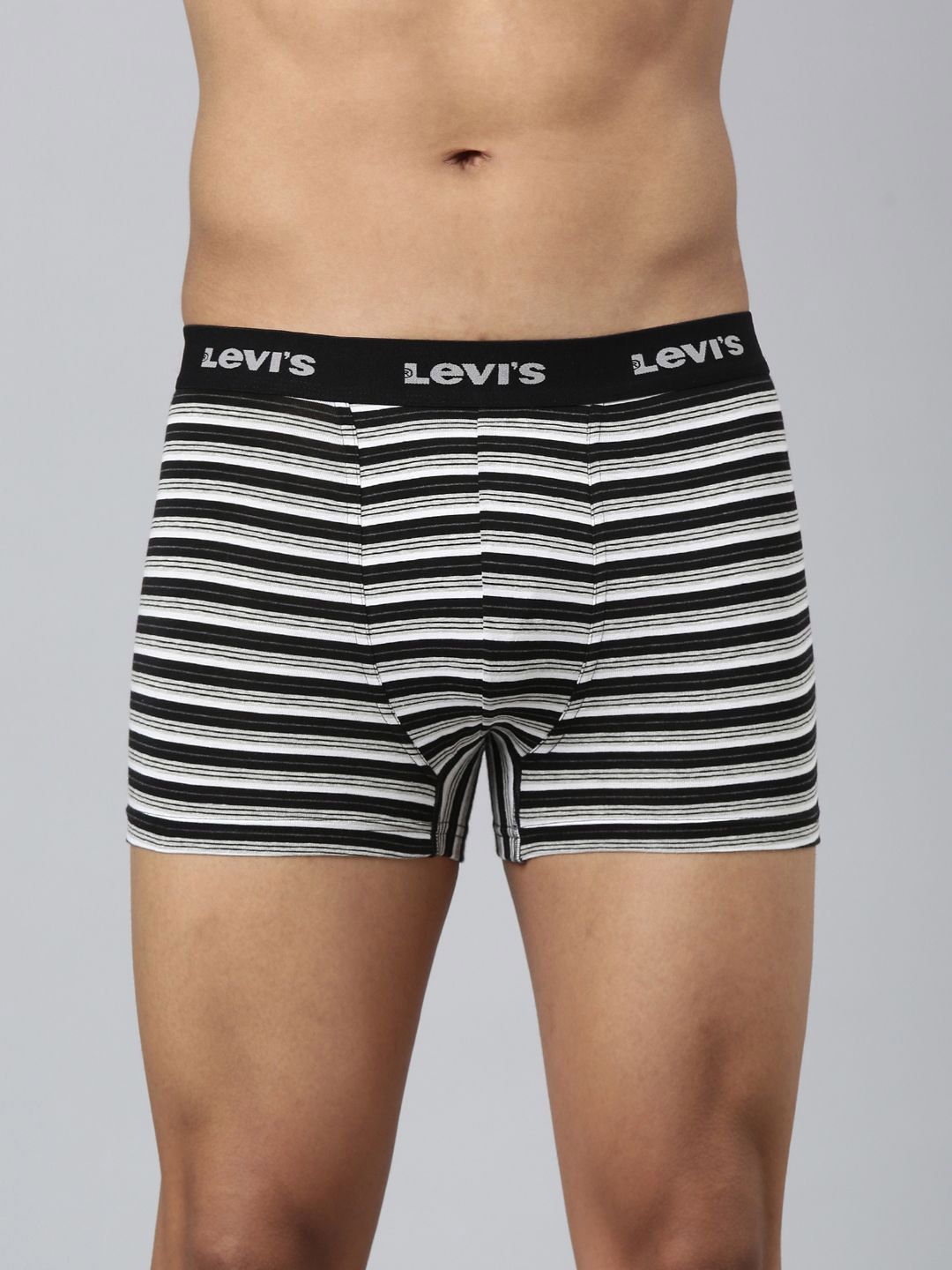 Levis Men Stripe Print Cotton Shorter Length Trunk