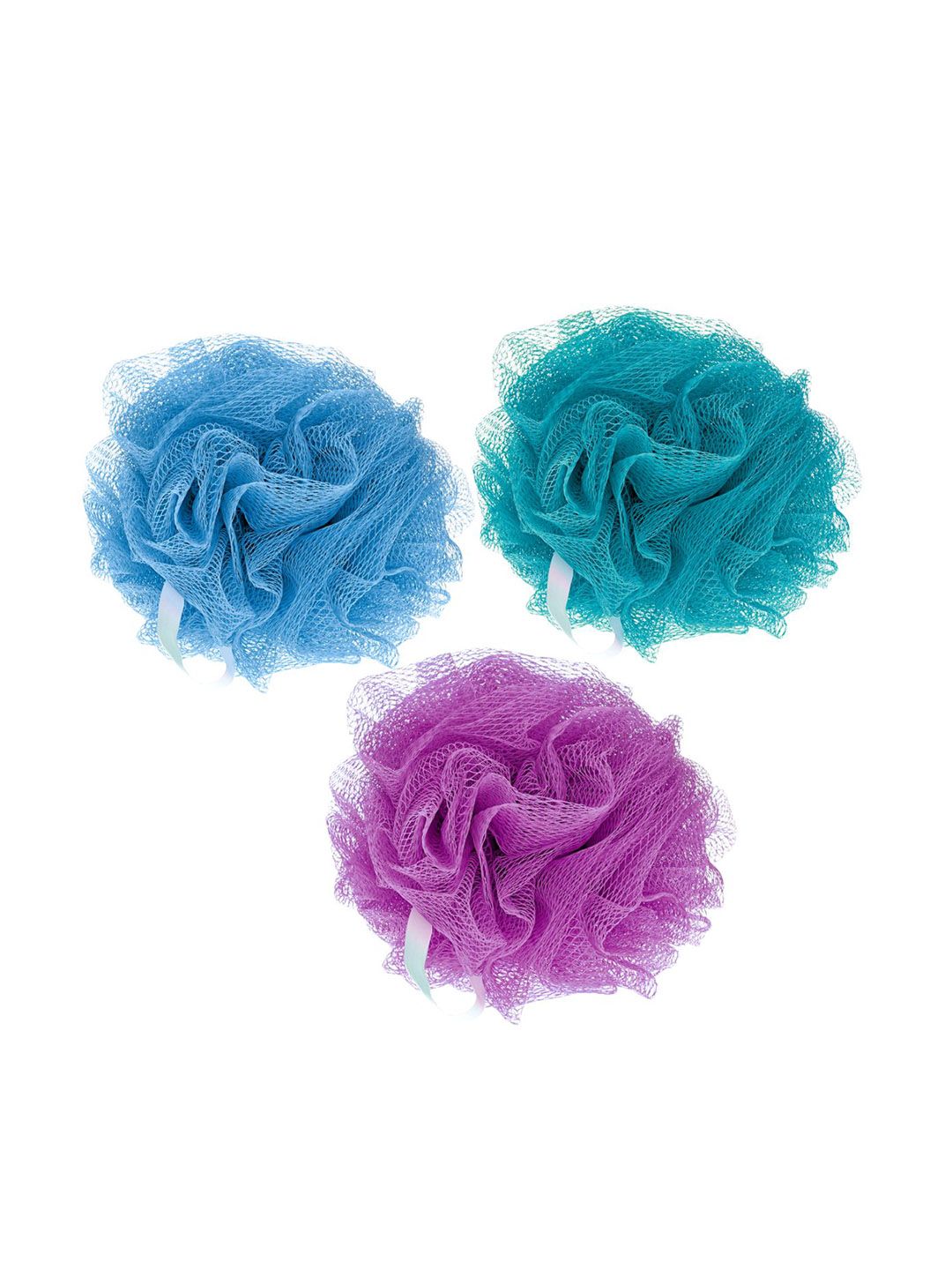 CareDone Set Of 3 Large Bath Loofah Sponge Scrubber Exfoliator For High Lather Cleansing