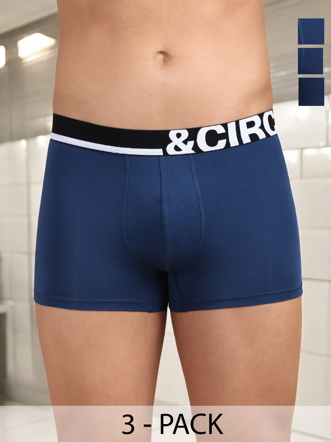 &CIRCUS Men Mid-Rise Modal Trunks