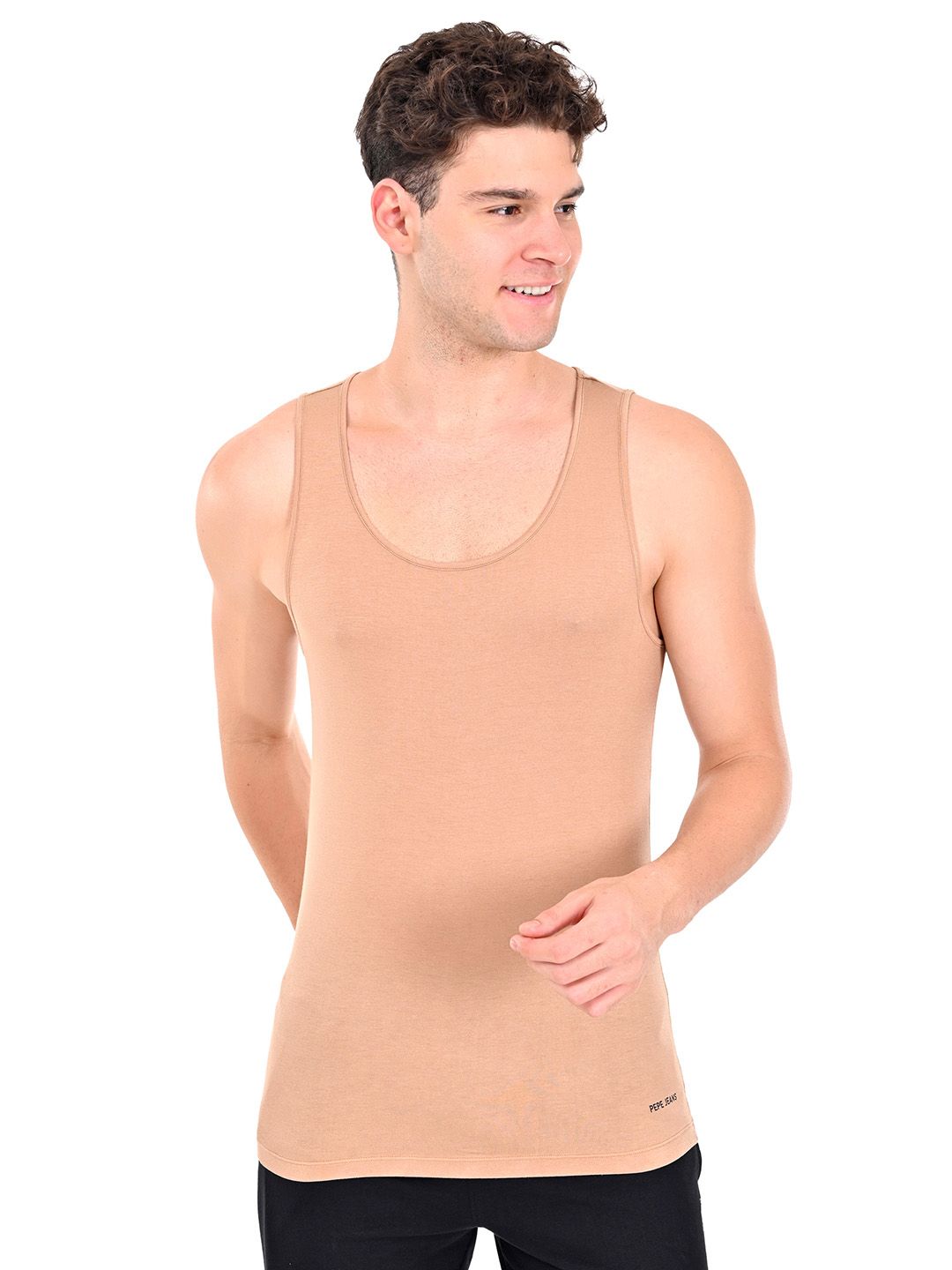 Pepe Jeans Men Sleeveless Innerwear Vests OPV01-01N-TNB