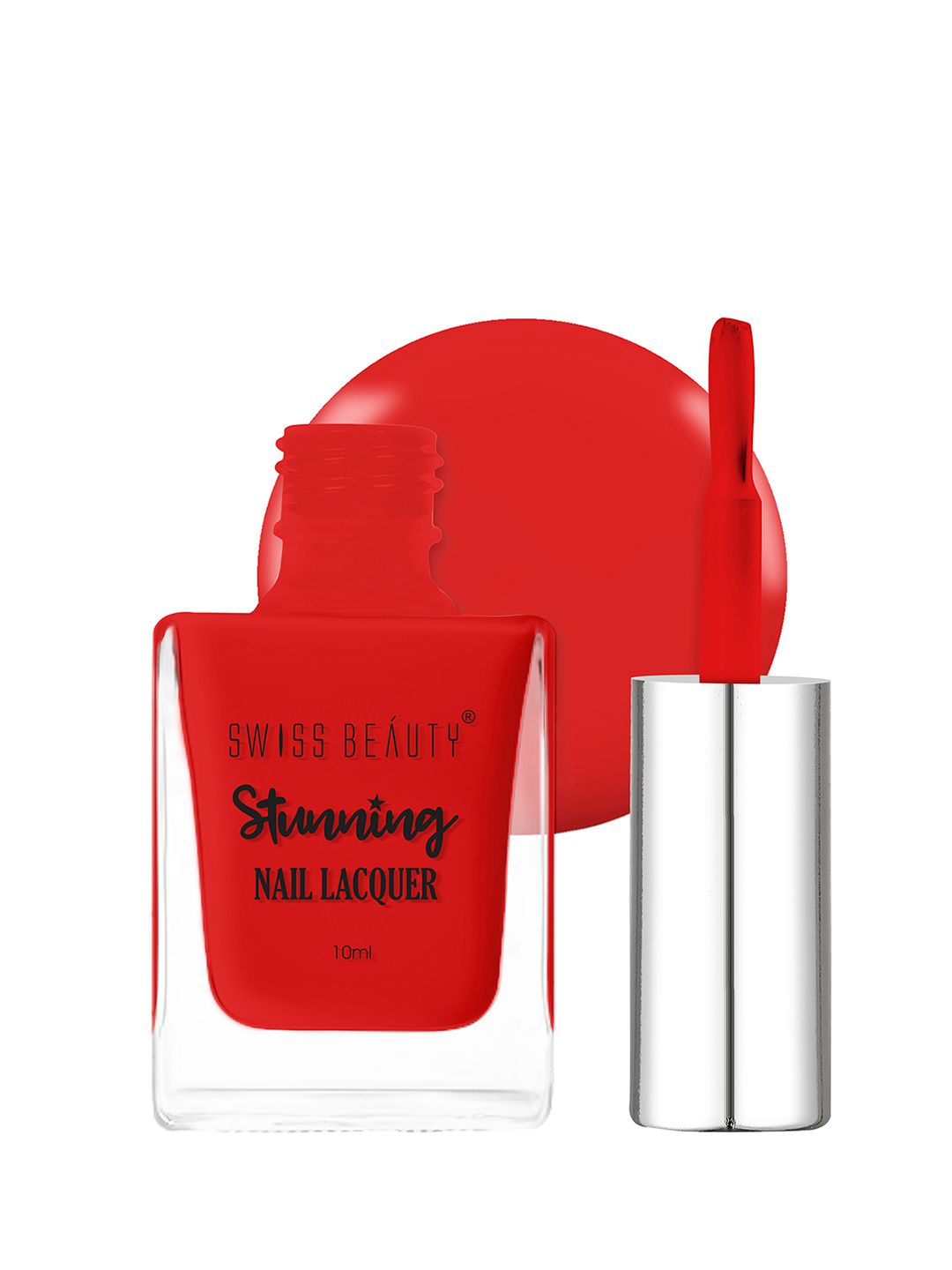 SWISS BEAUTY Stunning Quick-Dry Nail Lacquer 10ml - Crimson Red 104
