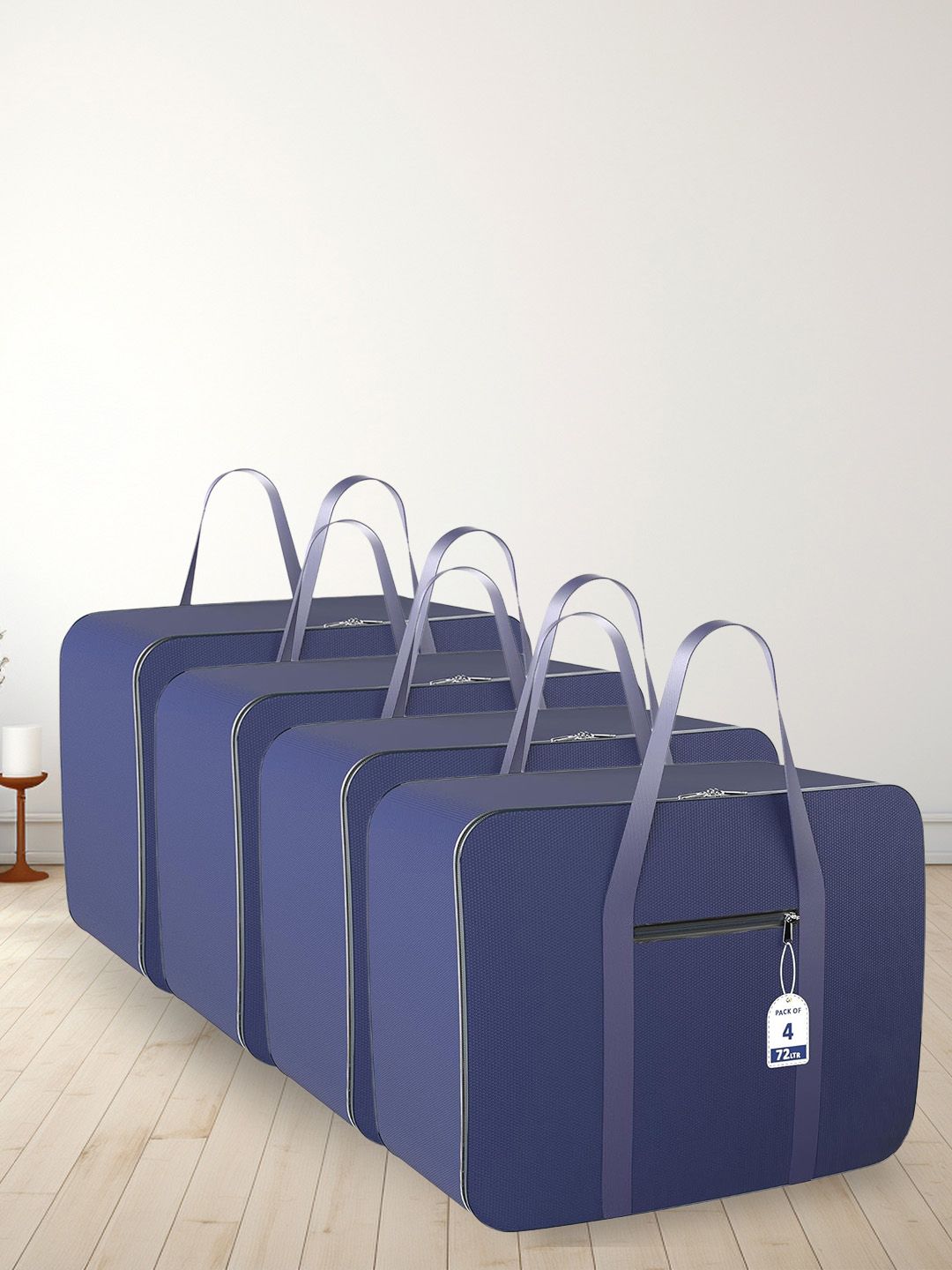 Buy Kuber Industries Navy Blue 4 Pieces Water Resistant Large Multi Utility Organisers -  - Home for Unisex