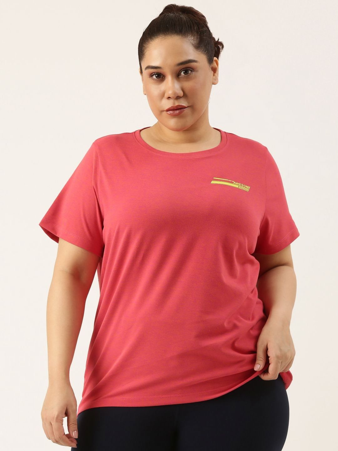 MARCA Bold Women Plus Size Dry Fit Anti-Microbial UV-Protection Sports T-Shirt