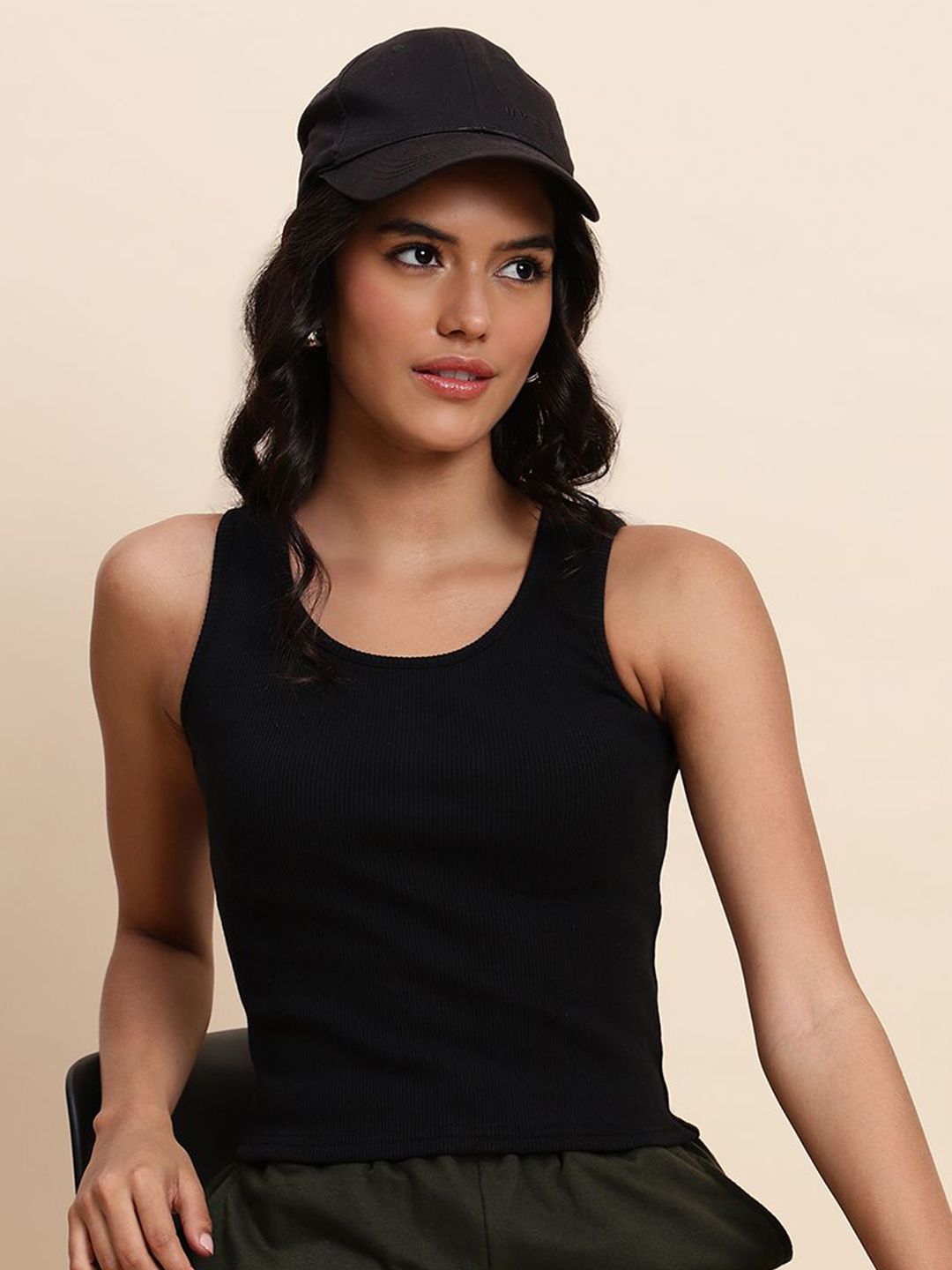 UnaOne Women Cotton Sleeveless Tank Top