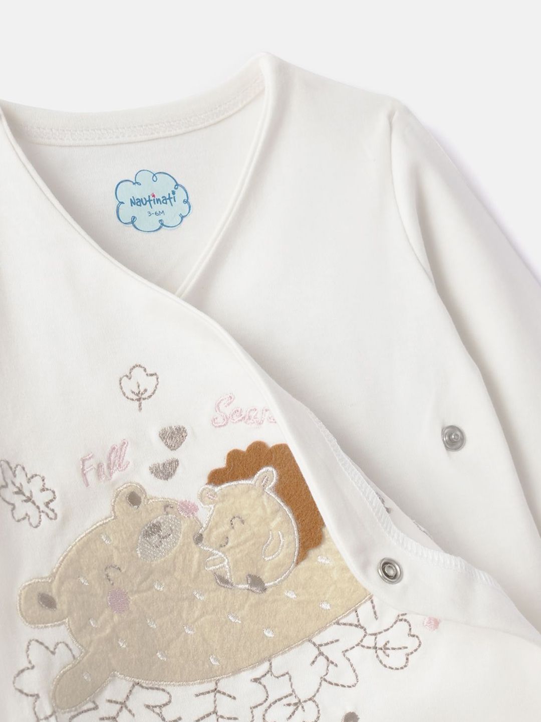 Infants Girls Embroidered Pure Cotton Top With Trouser 5