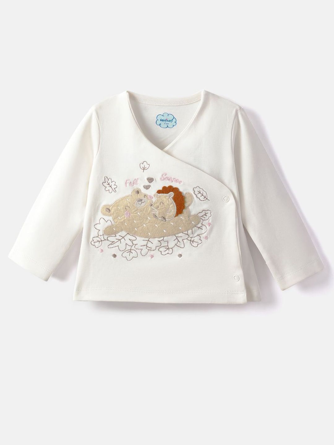Infants Girls Embroidered Pure Cotton Top With Trouser 3
