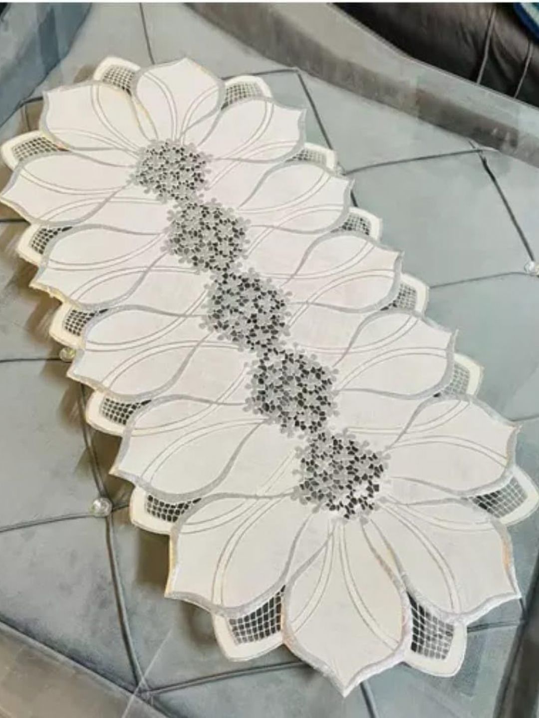 LooMantha Lotus Patterned Table Runner