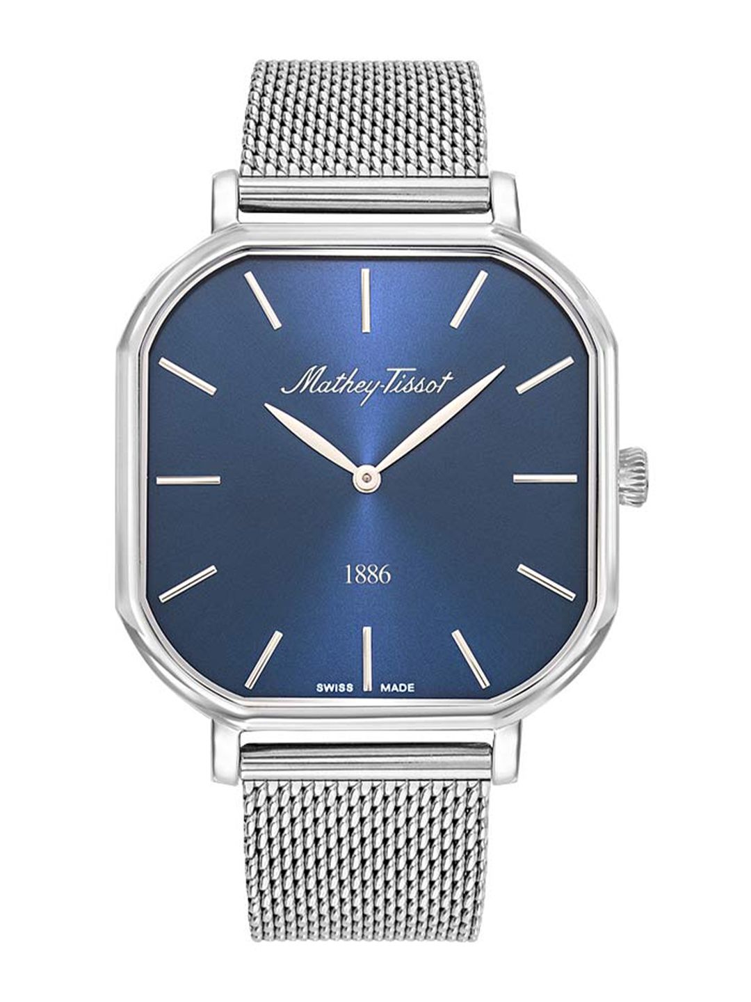 Mathey-Tissot Swiss Made Men Stainless Steel Bracelet Style Analogue Watch H7917ABU