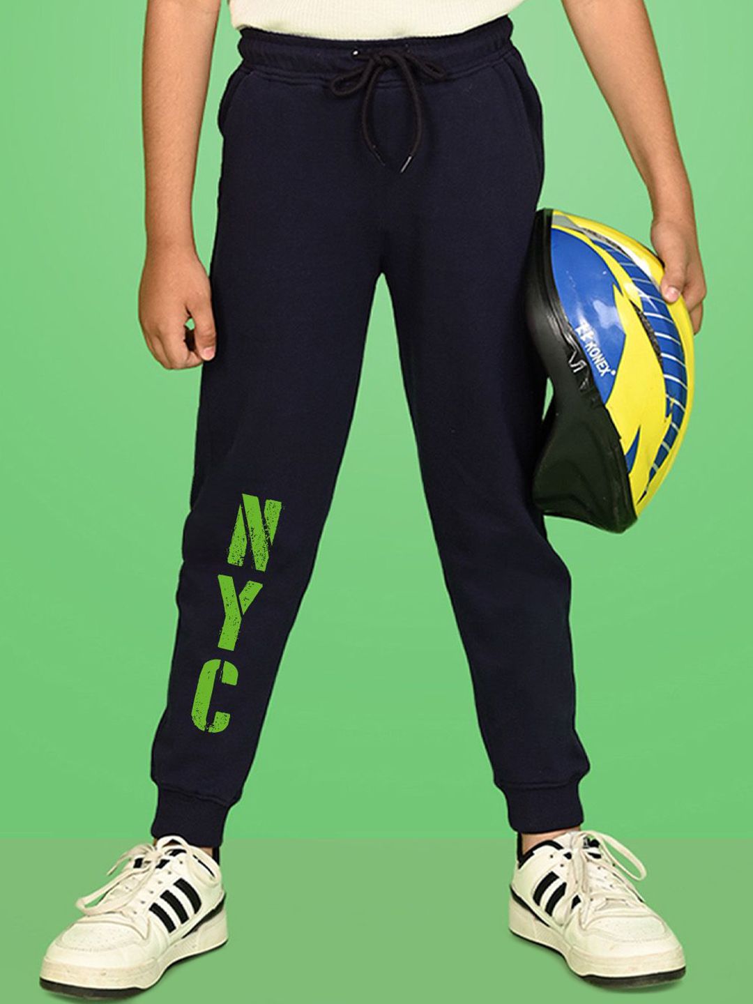 NUSYL Boys Graphic Printed Cotton Joggers