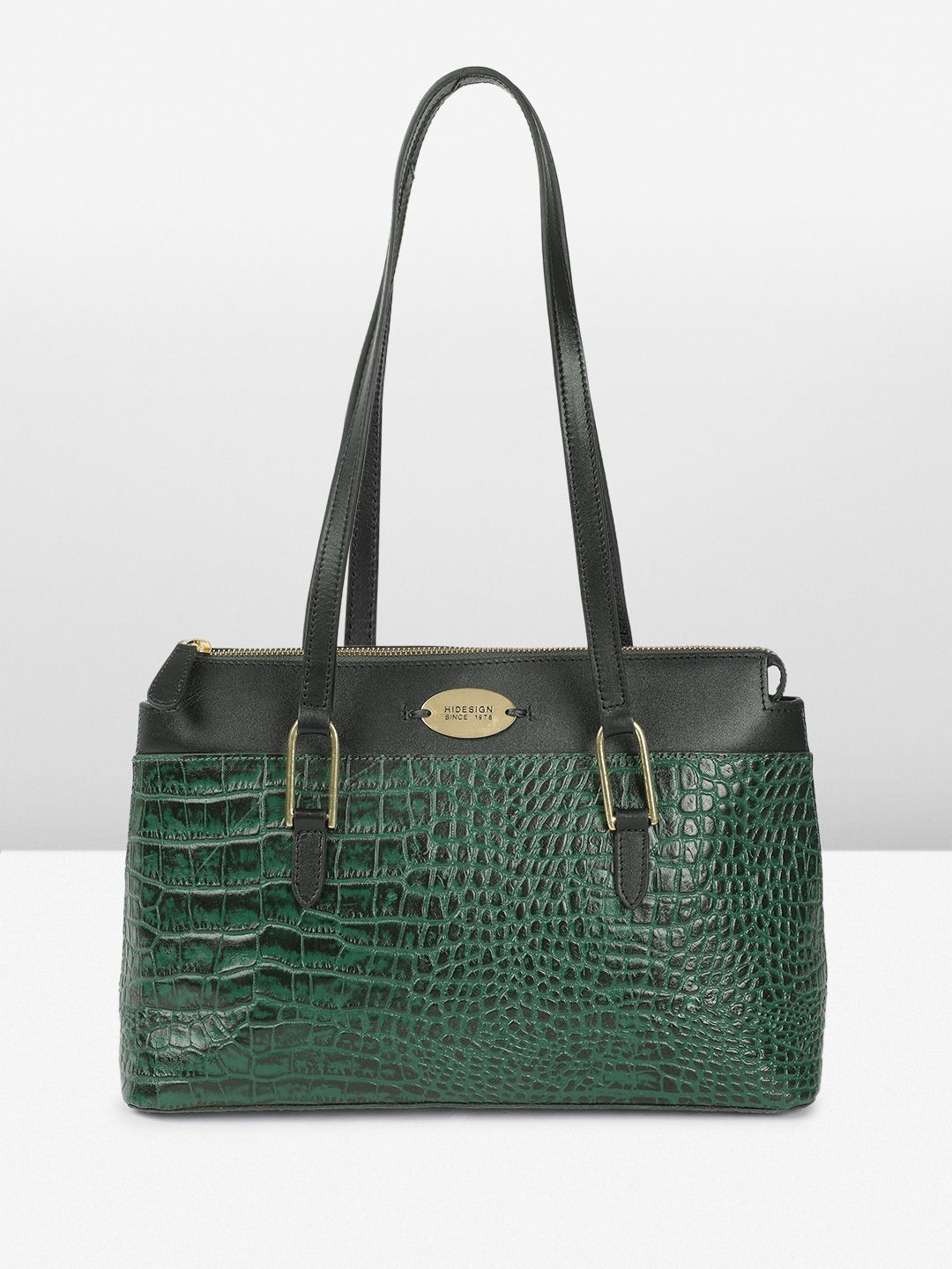 Buy Hidesign Opihi Animal Textured Leather Medium Structured Shoulder Bag -  - Accessories for Women